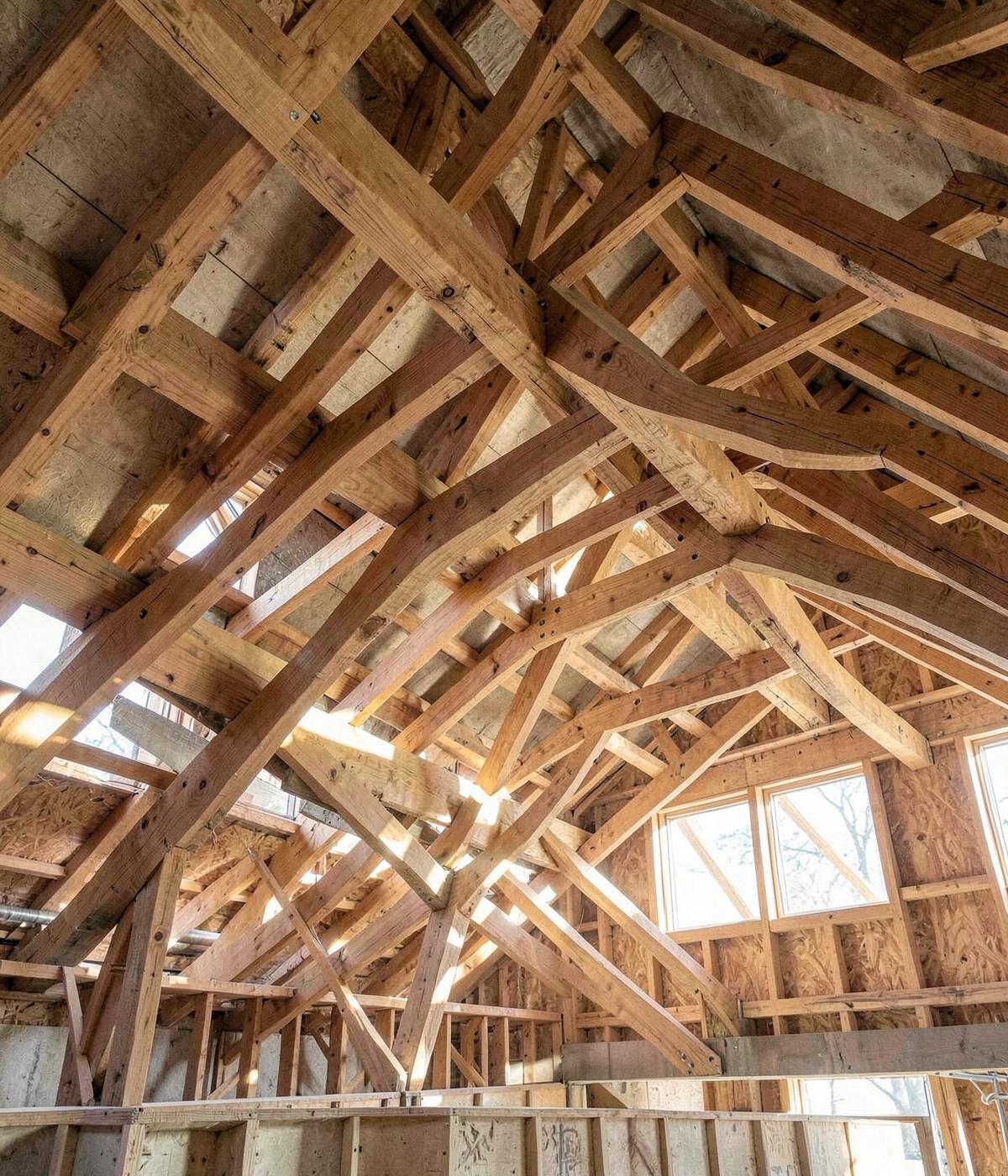 Concept image of roof framing